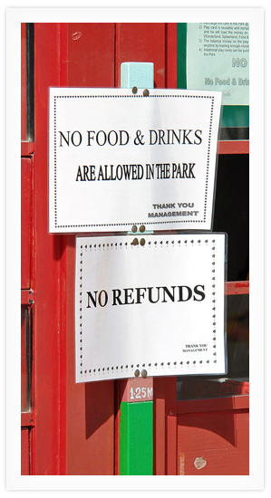 No Refunds No Refunds